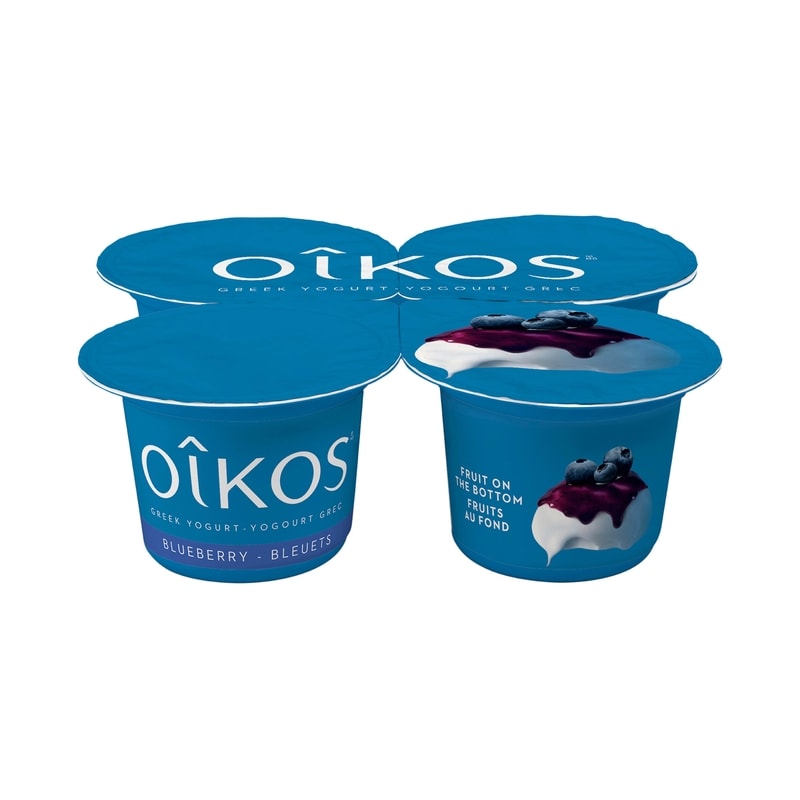 Greek Yogurt, Blueberry, Fruit on the Bottom, 2% M.F.