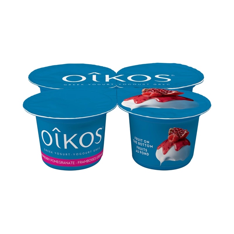 Greek Yogurt, Rasberry-Pomegranate, Fruit on the Botton, 2% M.F.