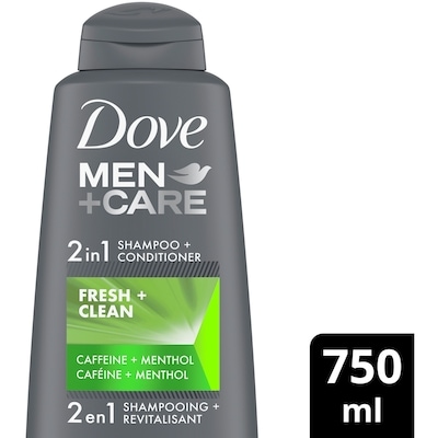 Dove Men+Care Fresh & Clean 2-In-1 Shampoo & Conditioner for Dry Hair 750 ml, $1.61/100ml