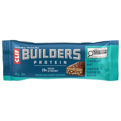 Clif BUILDERS barres protéinées, saveur de chocolat à la menthe 68 g, 5,13 $/100g