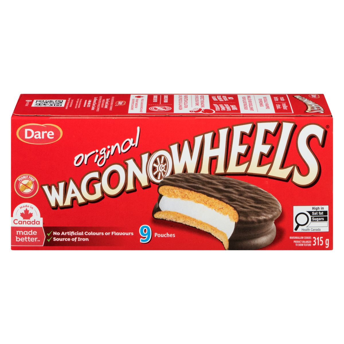 Dare Wagon Wheels Peanut-Free Marshmallow Cookies Original