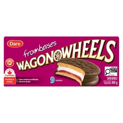Dare Biscuits Wagon Wheels Framboises 360 g, 1,11 $/100g