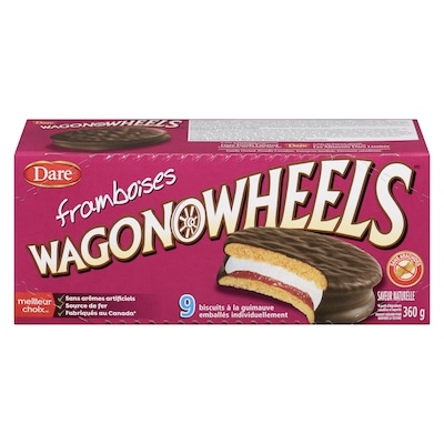Dare Biscuits Wagon Wheels Framboises 360 g, 1,39 $/100g