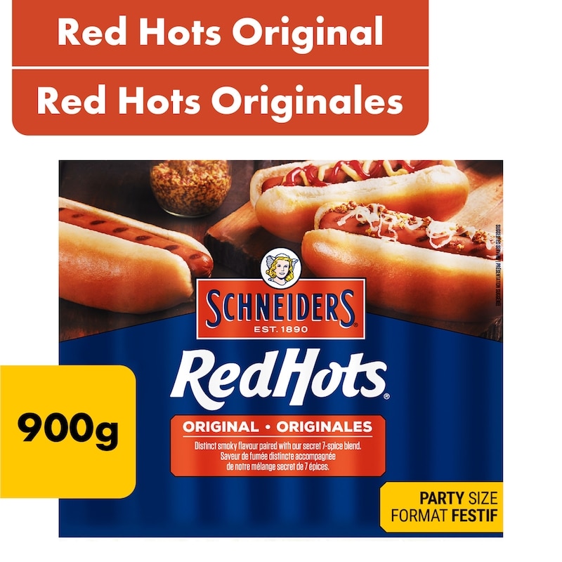 Red Hots Original Hot Dogs Party Size