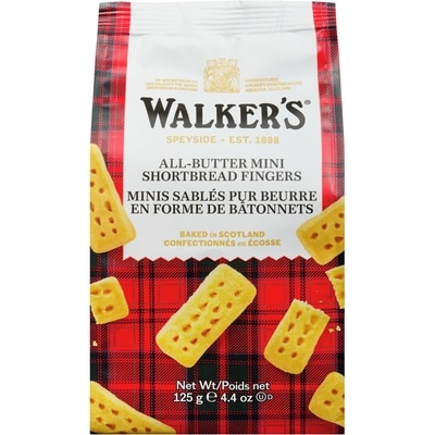 Walkers Mini biscuits sablés en bâtonnets 125 g, 4,39 $/100g