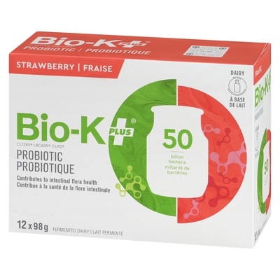 Bio-K+ fraise, paquet de 12