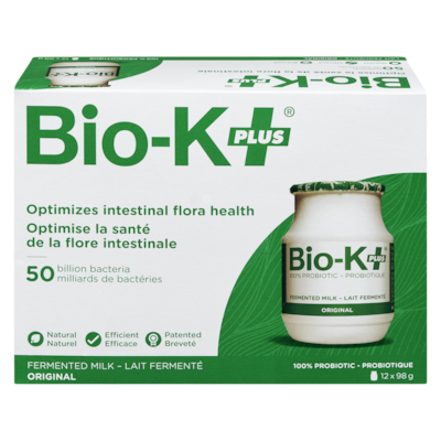 Bio K+ Original 12 Pack 12x98.0 g, $4.00/100g