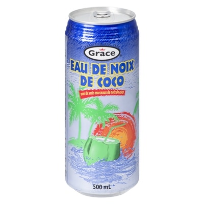 Grace Eau de coco avec pulpe 500 ml, 0,40 $/100ml