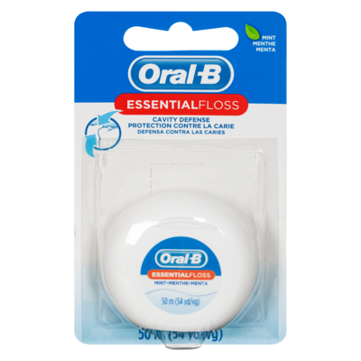 Oral-B Essential Floss protection contre la carie, menthe 1 ea, 2,79 $/1ch