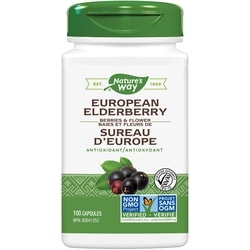 Nature’s Way Capsules aux baies de sureau 100 ea, 0,17 $/1ch