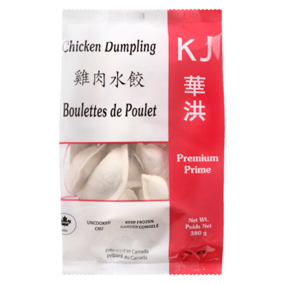 KJ Chicken Dumplings 380 g, $1.18/100g