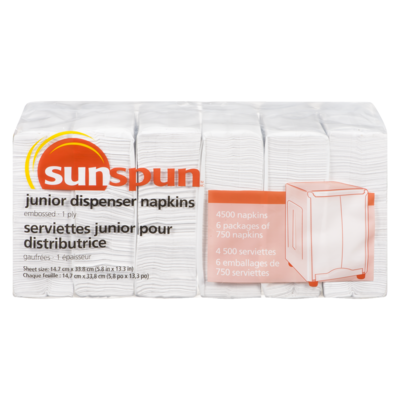 Sunspun Jr. Napkin Dispenser 6x750.0 ea, $0.01/1ea