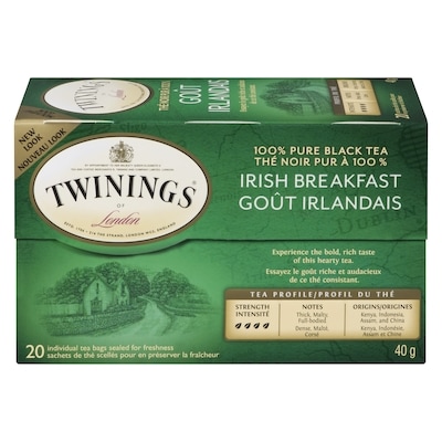Twinings 20ct Irlandais 20 ea, 0,32 $/1ch