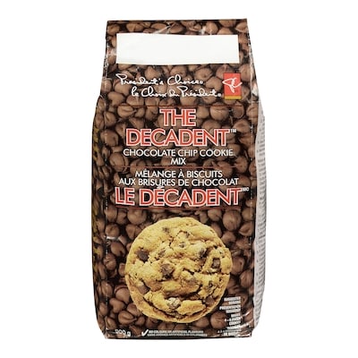 President's Choice The Decadent Chocolate Chip Cookie Mix 900 g, $0.56/100g