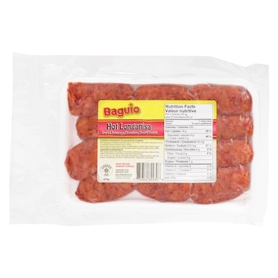 Apo Baguio Longanisa, Regular 375 g, $1.60/100g
