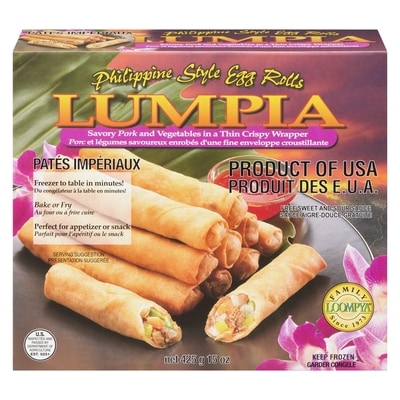 Family Loompya Lumpia porc et légumes 425 g, 2,35 $/100g