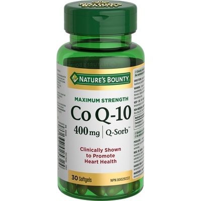 Nature's Bounty Maximum Strength Co Q-10, 400 mg, 30 Softgels 30 ea, $1.11/1ea