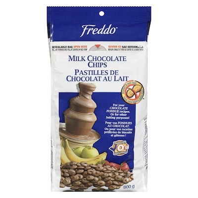 FREDDO Milk Chocolate Chips 800 g, $2.13/100g