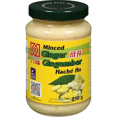 Six Fortune Minced Ginger 210 g, $1.42/100g