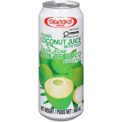 Tasco Brand Coconut Juice With Pulp 500 ml, $0.40/100ml