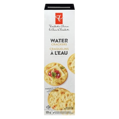 President's Choice Water Crackers 125 g, $2.40/100g