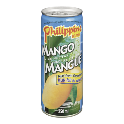 Philippine Brand Mango Nectar 25% 250 ml, $0.40/100ml