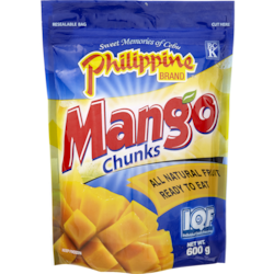 Philippine Brand Morceaux de mangue 600 g, 1,50 $/100g