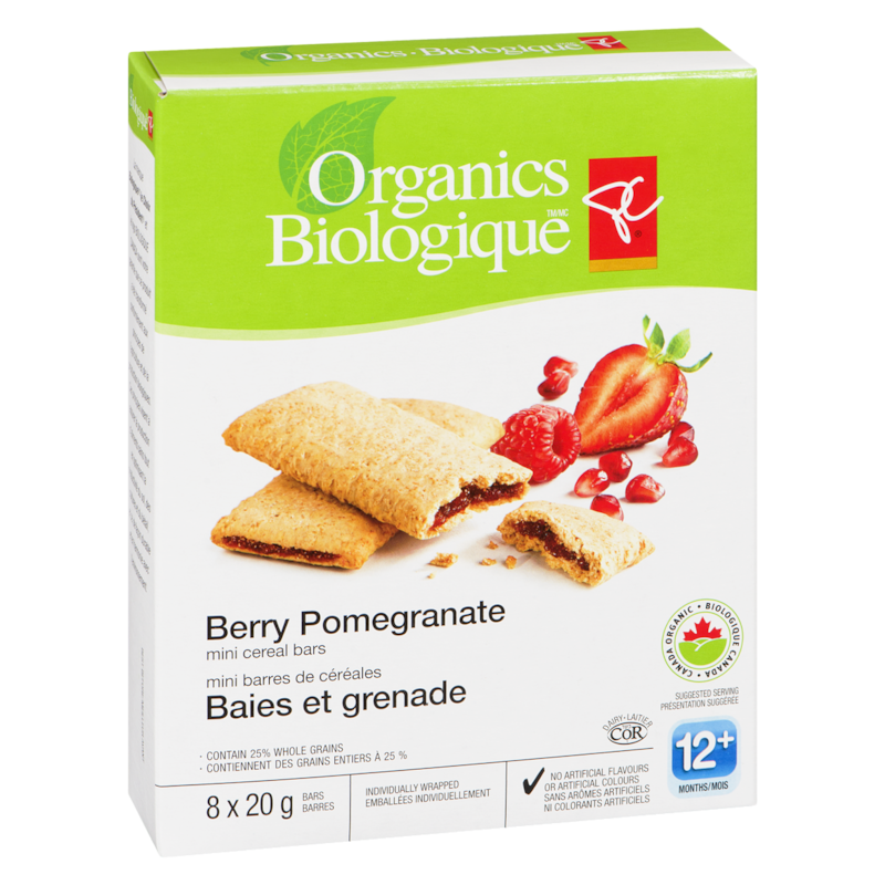 Berry Pomegranate Mini Cereal Bars