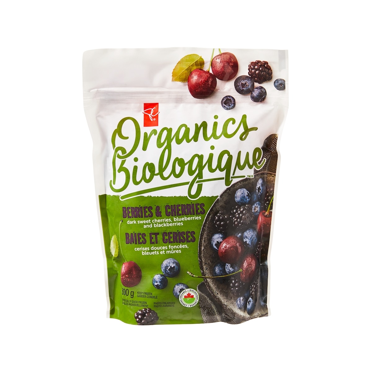 PC Organics Frozen Berries and Cherries