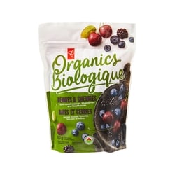 PC Biologique Baies et cerises surgelées Biologique  600 g, 1,17 $/100g