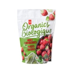 PC Organics Frozen Whole Strawberries, Organic 600 g, $1.42/100g