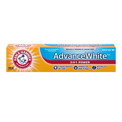 Arm & Hammer Dentifrice Advance White à triple action 120 ml, 2,08 $/100ml