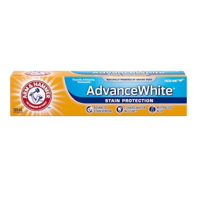 Arm & Hammer Dentifrice Advance White avec protection antitaches 120 ml, 3,33 $/100ml