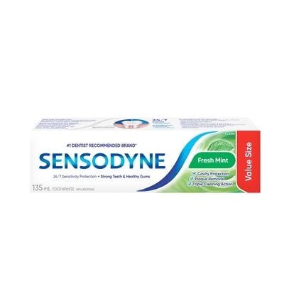 Sensodyne Fresh Mint Toothpaste For Sensitive Teeth 135 ml, $5.92/100ml