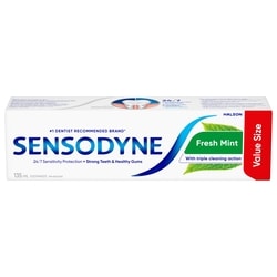 Sensodyne Toothpaste, Fresh Mint 135 ml, $5.18/100ml
