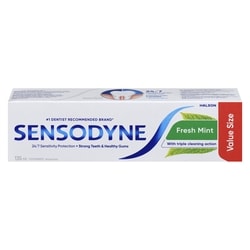 Sensodyne Toothpaste, Fresh Mint 135 ml, $5.55/100ml