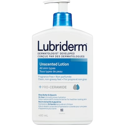 Lubriderm Daily Moisture Lotion, Fragrance Free, Normal to Dry Skin 480 ml, $2.33/100ml