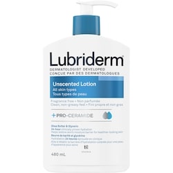 Lubriderm Lotion hydratante Daily Moisture non parfumée pour peau normale à sèche 480 ml, 2,50 $/100ml