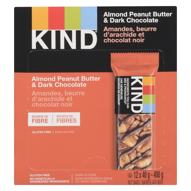 Almond Peanut Butter & Dark Chocolate Bars