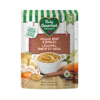 Baby Gourmet Plat préparé biologique légumes, bœuf et orge 128 ml, 2,57 $/100ml