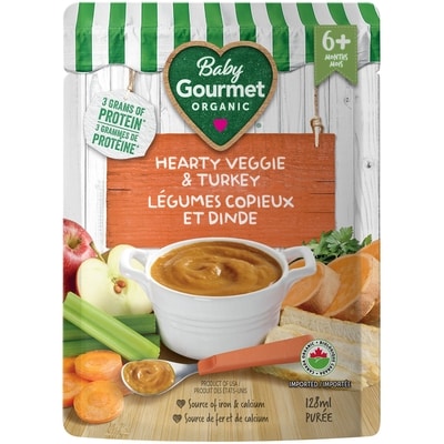 Baby Gourmet Plat préparé biologique de légumes avec dinde 128 ml, 2,18 $/100ml