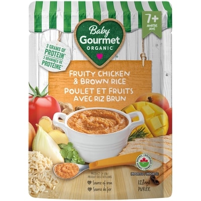 Baby Gourmet Organic Meal Fruity Chicken & Brown Rice  128 ml, $2.34/100ml