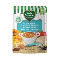 Baby Gourmet Plat préparé biologique haricot noir, poulet et quinoa  128 ml, 2,57 $/100ml