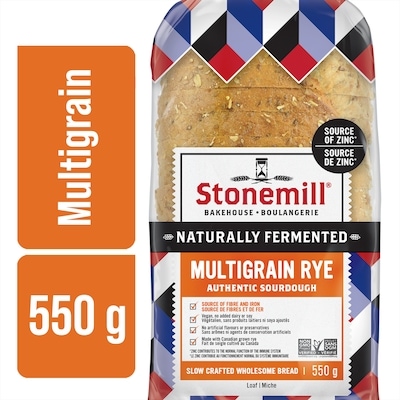 Stonemill Authentic Bread, Sourdough Rye Multigrain  550 g, $1.00/100g