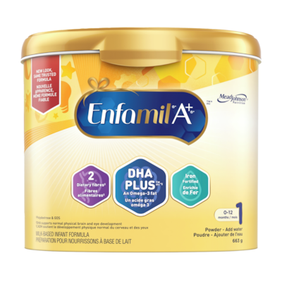 Enfamil Bebe A+ en poudre 663 g, 7,69 $/100g 3,49 $/1lb
