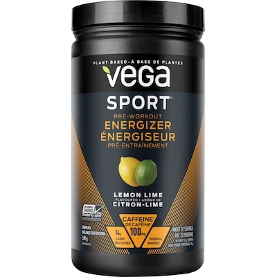 Vega Sport Pre-Workout Energizer, Lemon Lime 540 g, $9.26/100g