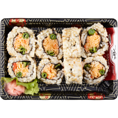 null Brown Rice Spicy Crab Roll  (After 11am) 240 g, $3.33/100g