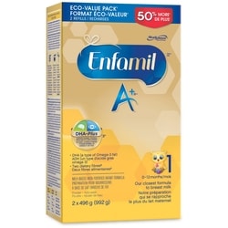 Enfamil Préparation pour bebe A+ en poudre contenant recharge 992 g, 7,06 $/100ml