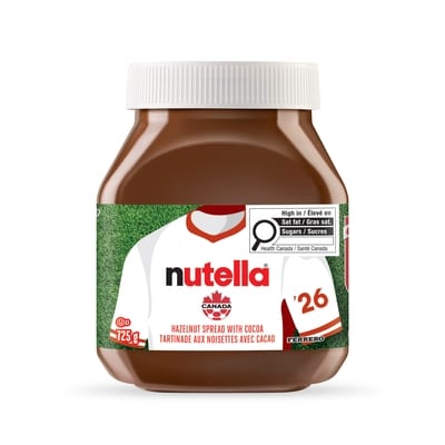 Nutella Pâte à tartiner aux noisettes avec du cacao pour le petit-déjeuner 725 g, 1,17 $/100g