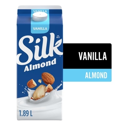 Silk Almond Milk Alternative, Vanilla, Dairy Free 1.89 l, $0.26/100ml